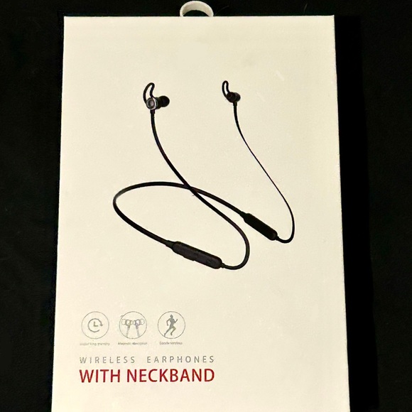UNOPENED Wireless Ear Buds With Neckband - Picture 1 of 3